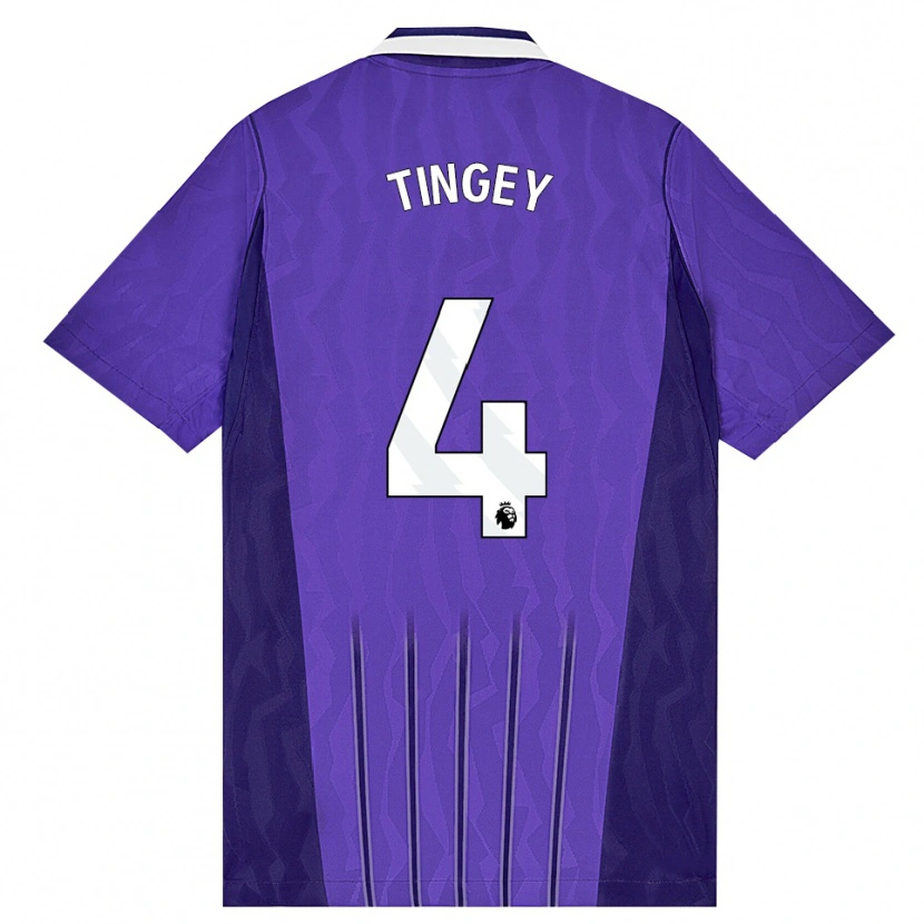 Danxen Dětské Tyler Tingey #4 Fialová Bílá Třetí Hráčské Dresy 2026/27 Dres