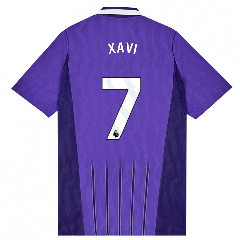 Danxen Dětské Xavi Simons #7 Fialová Bílá Třetí Hráčské Dresy 2026/27 Dres