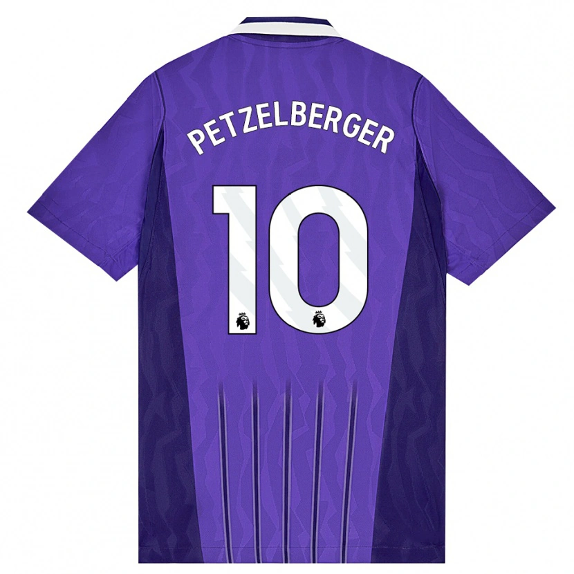 Danxen Dětské Ramona Petzelberger #10 Fialová Bílá Třetí Hráčské Dresy 2026/27 Dres