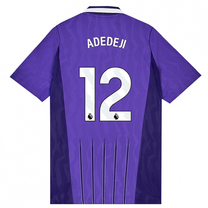Danxen Dětské Maxwell Adedeji #12 Fialová Bílá Třetí Hráčské Dresy 2026/27 Dres