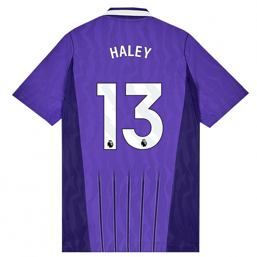 Danxen Dětské Micah Haley #13 Fialová Bílá Třetí Hráčské Dresy 2026/27 Dres