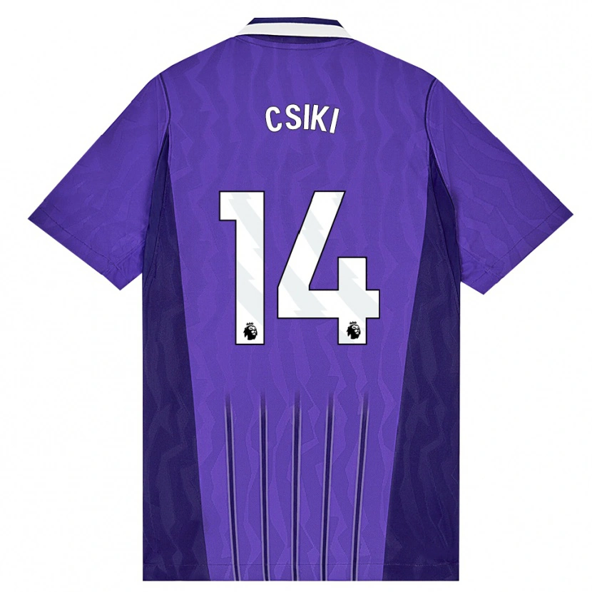 Danxen Dětské Anna Csiki #14 Fialová Bílá Třetí Hráčské Dresy 2026/27 Dres