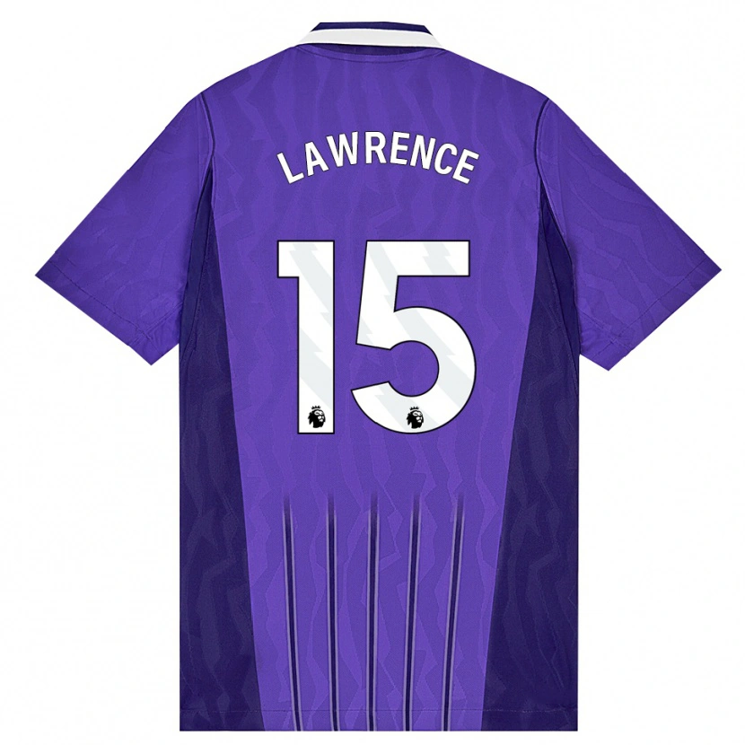 Danxen Dětské Donte Lawrence #15 Fialová Bílá Třetí Hráčské Dresy 2026/27 Dres