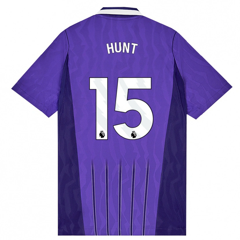 Danxen Dětské Clare Hunt #15 Fialová Bílá Třetí Hráčské Dresy 2026/27 Dres