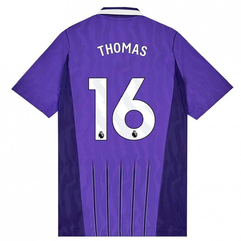 Danxen Dětské Cameron Thomas #16 Fialová Bílá Třetí Hráčské Dresy 2026/27 Dres