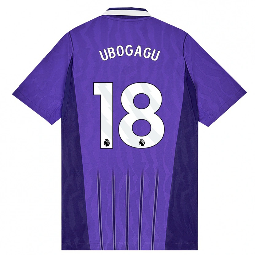 Danxen Dětské Chioma Ubogagu #18 Fialová Bílá Třetí Hráčské Dresy 2026/27 Dres