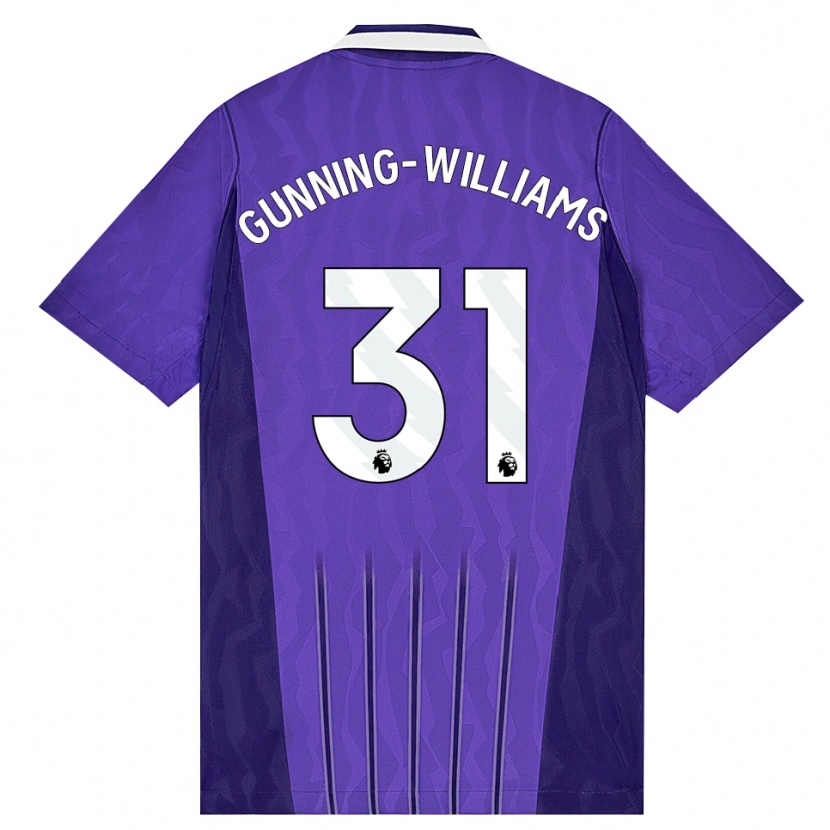 Danxen Dětské Lenna Gunning-Williams #31 Fialová Bílá Třetí Hráčské Dresy 2026/27 Dres