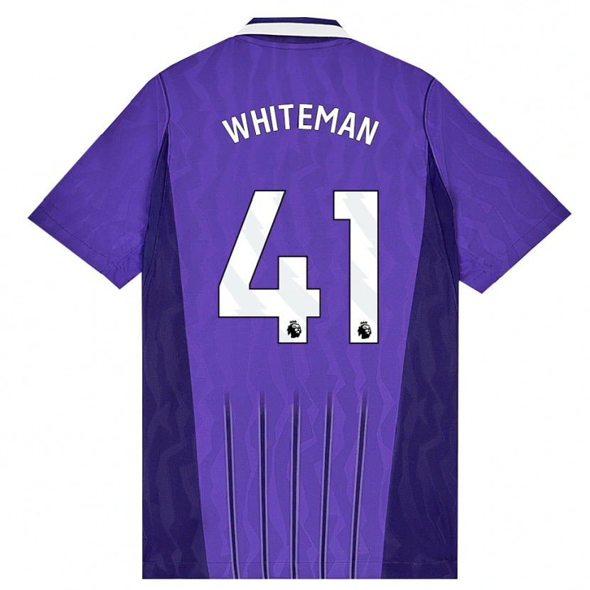 Danxen Dětské Alfie Whiteman #41 Fialová Bílá Třetí Hráčské Dresy 2026/27 Dres