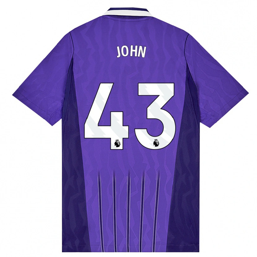 Danxen Dětské Nile John #43 Fialová Bílá Třetí Hráčské Dresy 2026/27 Dres
