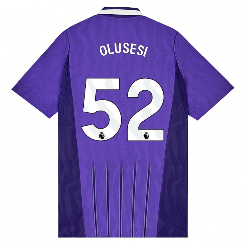Danxen Dětské Callum Olusesi #52 Fialová Bílá Třetí Hráčské Dresy 2026/27 Dres