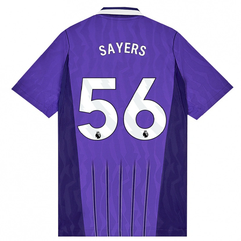 Danxen Dětské Charlie Sayers #56 Fialová Bílá Třetí Hráčské Dresy 2026/27 Dres