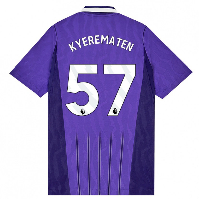 Danxen Dětské Rio Kyerematen #57 Fialová Bílá Třetí Hráčské Dresy 2026/27 Dres