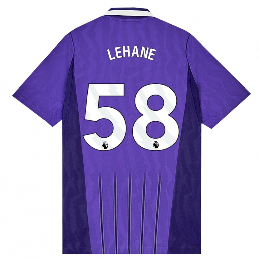 Danxen Dětské Ellis Lehane #58 Fialová Bílá Třetí Hráčské Dresy 2026/27 Dres