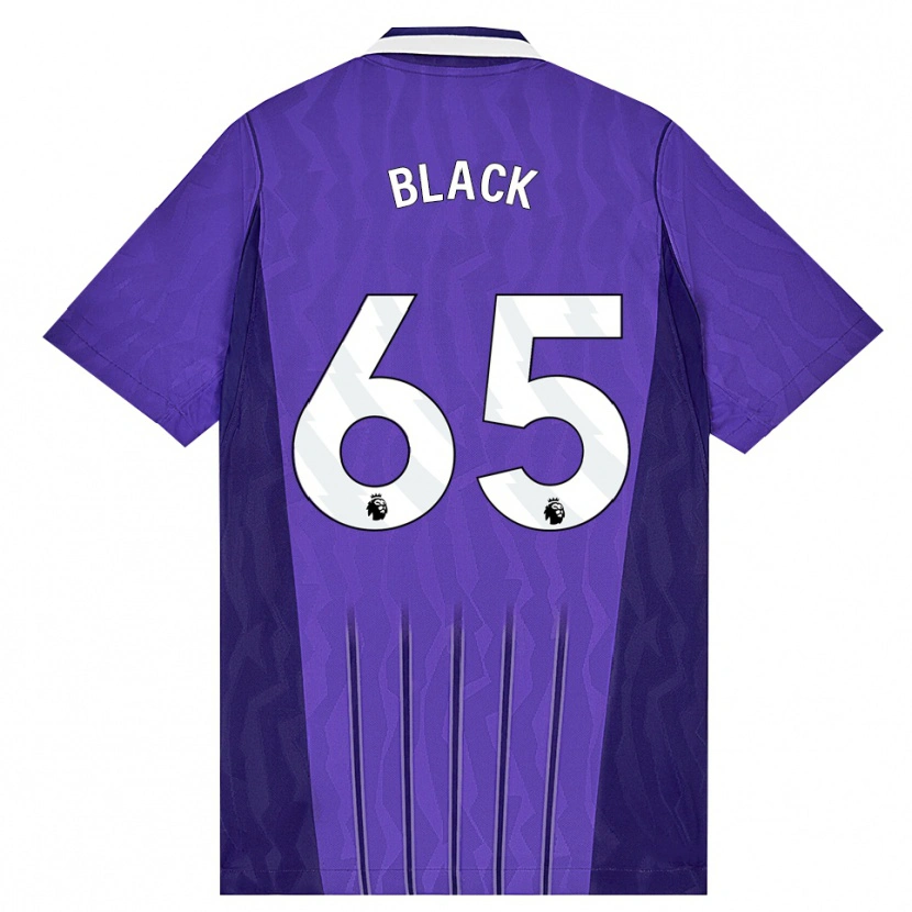 Danxen Dětské Leo Black #65 Fialová Bílá Třetí Hráčské Dresy 2026/27 Dres