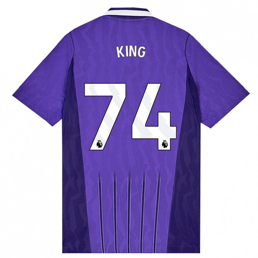 Danxen Dětské Maeson King #74 Fialová Bílá Třetí Hráčské Dresy 2026/27 Dres