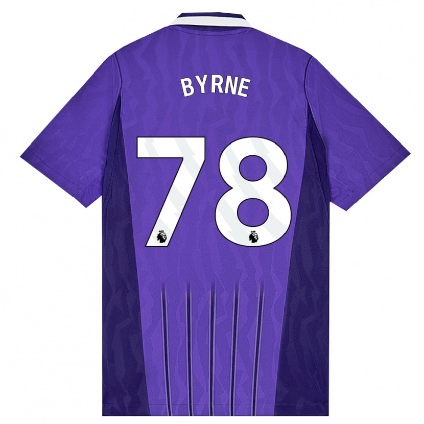 Danxen Dětské Harry Byrne #78 Fialová Bílá Třetí Hráčské Dresy 2026/27 Dres