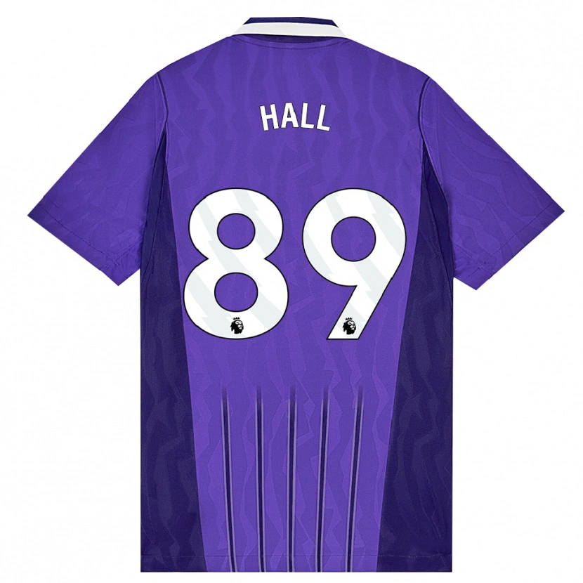 Danxen Dětské Tye Hall #89 Fialová Bílá Třetí Hráčské Dresy 2026/27 Dres