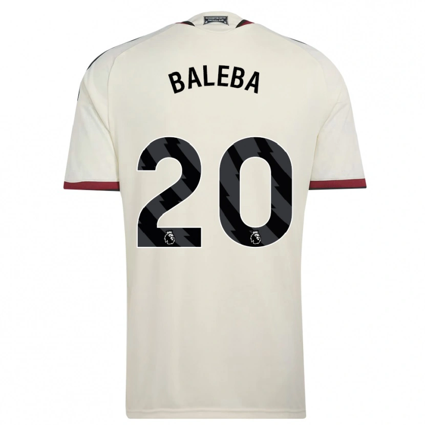 Danxen Dětské Carlos Baleba #20 Béžová Černá Červená Třetí Hráčské Dresy 2026/27 Dres