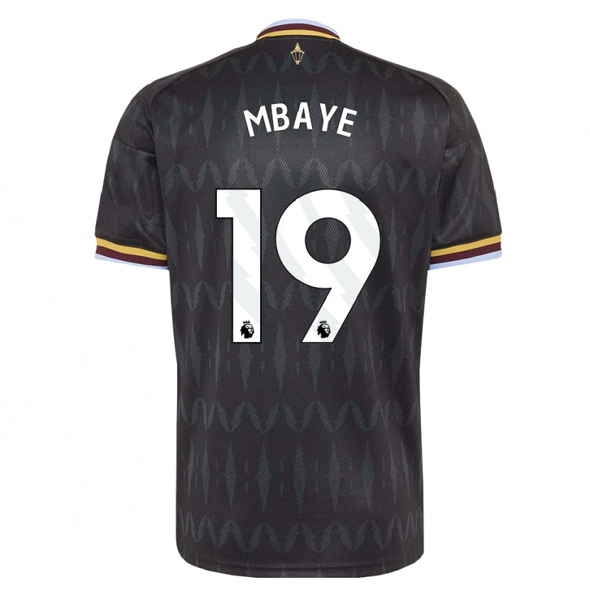 Danxen Dětské Ibrahim Mbaye #19 Modrá Chodníčková Černá Žlutá Daleko Hráčské Dresy 2026/27 Dres