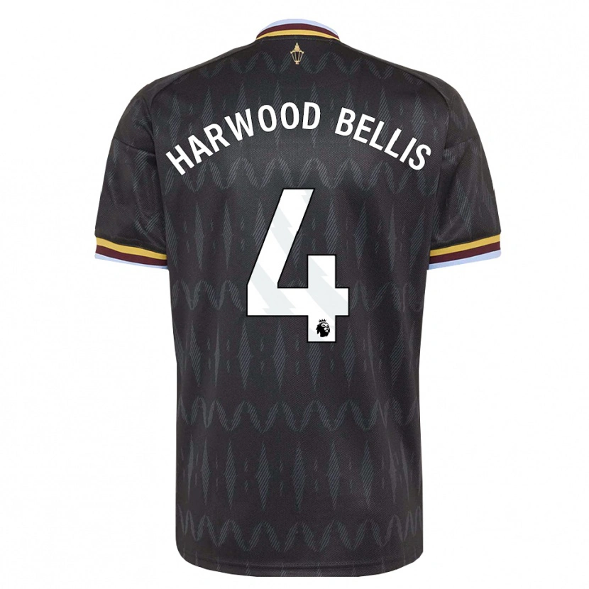 Danxen Dětské Taylor Harwood-Bellis #4 Modrá Chodníčková Černá Žlutá Daleko Hráčské Dresy 2026/27 Dres
