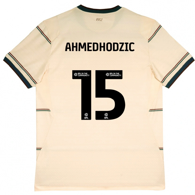 Danxen Pánské Anel Ahmedhodzic #15 Béžová Vínově Červená Daleko Hráčské Dresy 2026/27 Dres