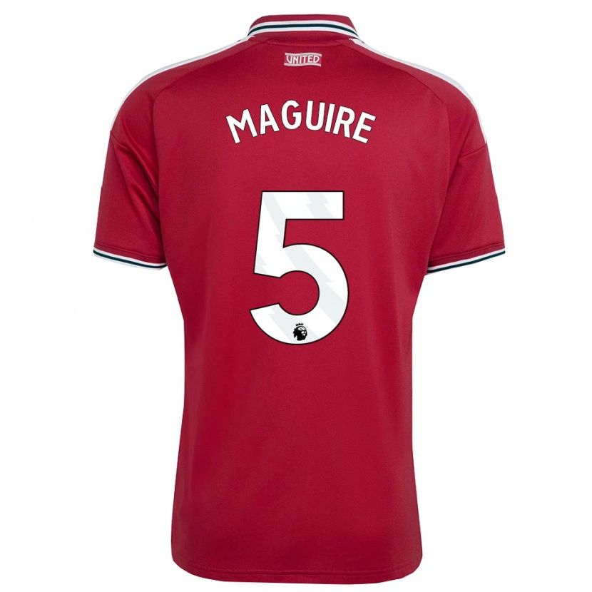 Danxen Pánské Harry Maguire #5 Červená Žlutá Bílá Domů Hráčské Dresy 2026/27 Dres