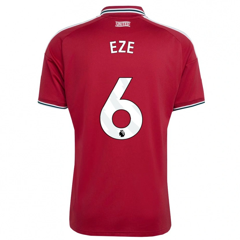 Danxen Pánské David Eze #6 Červená Žlutá Bílá Domů Hráčské Dresy 2026/27 Dres
