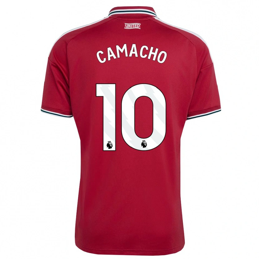 Danxen Pánské Jaume Camacho #10 Červená Žlutá Bílá Domů Hráčské Dresy 2026/27 Dres