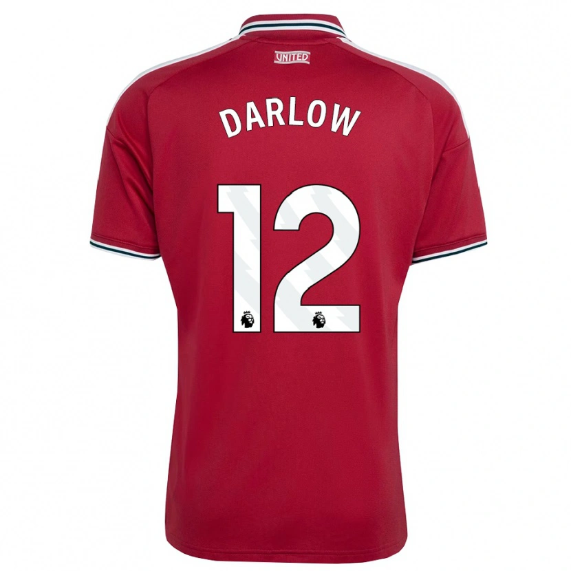 Danxen Pánské Karl Darlow #12 Červená Žlutá Bílá Domů Hráčské Dresy 2026/27 Dres