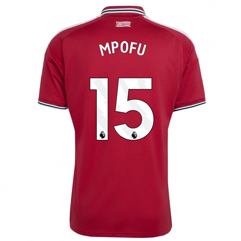 Danxen Pánské Camron Mpofu #15 Červená Žlutá Bílá Domů Hráčské Dresy 2026/27 Dres