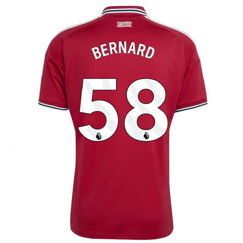 Danxen Pánské Bernard #58 Červená Žlutá Bílá Domů Hráčské Dresy 2026/27 Dres