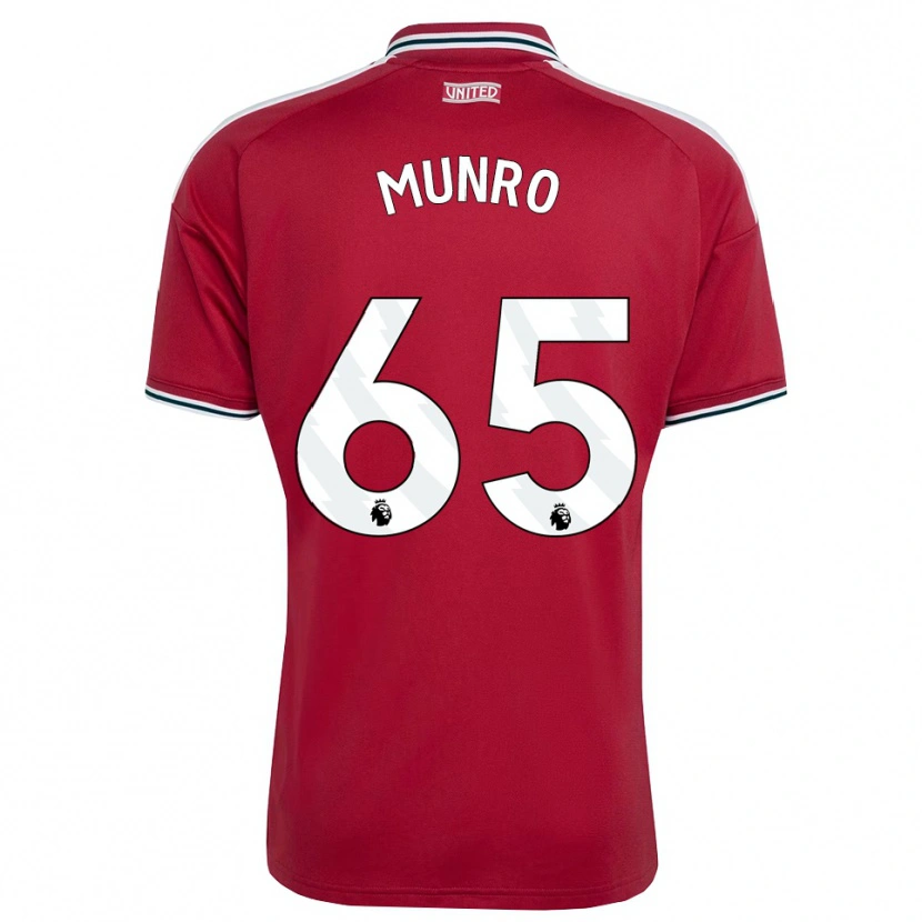 Danxen Pánské Reece Munro #65 Červená Žlutá Bílá Domů Hráčské Dresy 2026/27 Dres