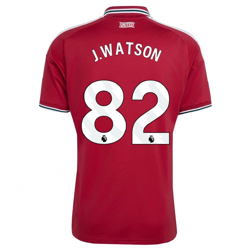 Danxen Pánské Jacob Watson #82 Červená Žlutá Bílá Domů Hráčské Dresy 2026/27 Dres
