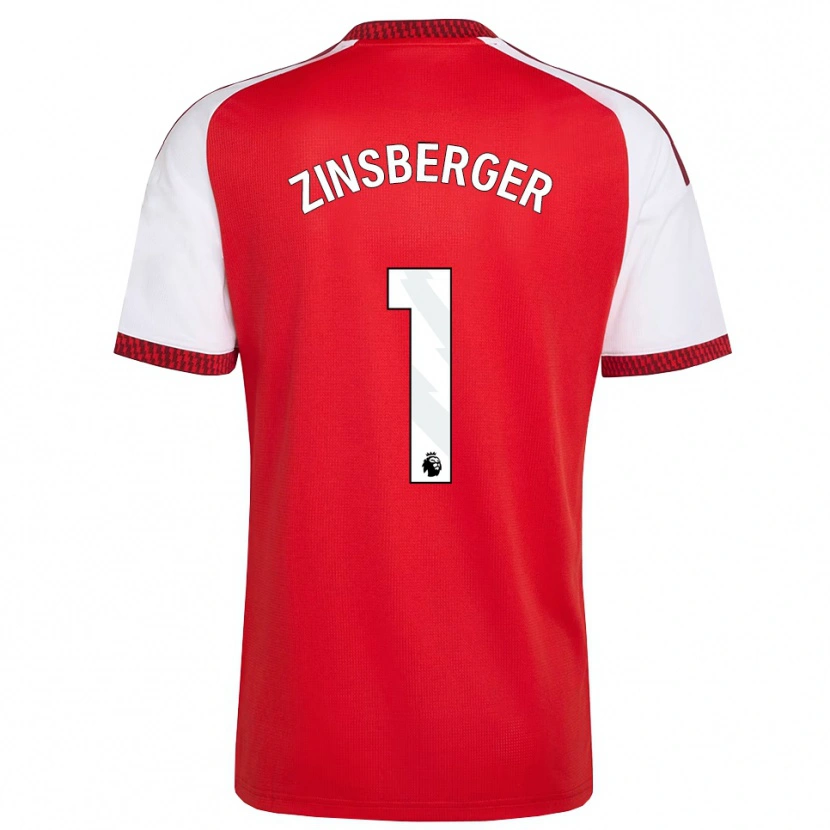 Danxen Pánské Manuela Zinsberger #1 Červená Bílá Černá Domů Hráčské Dresy 2026/27 Dres