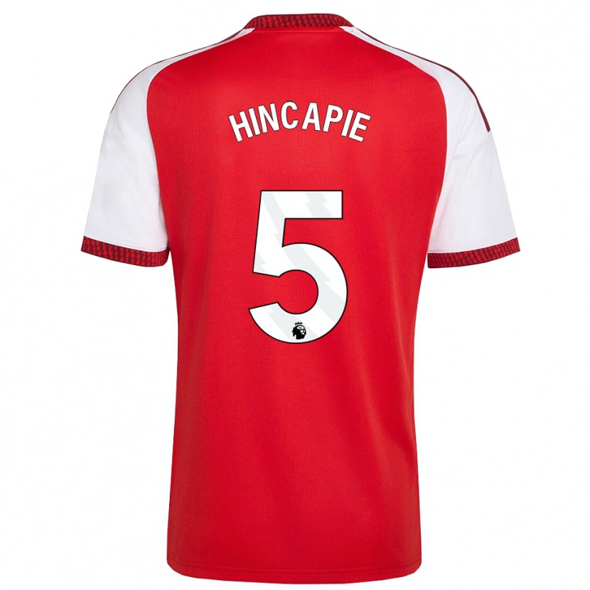Danxen Pánské Piero Hincapié #5 Červená Bílá Černá Domů Hráčské Dresy 2026/27 Dres