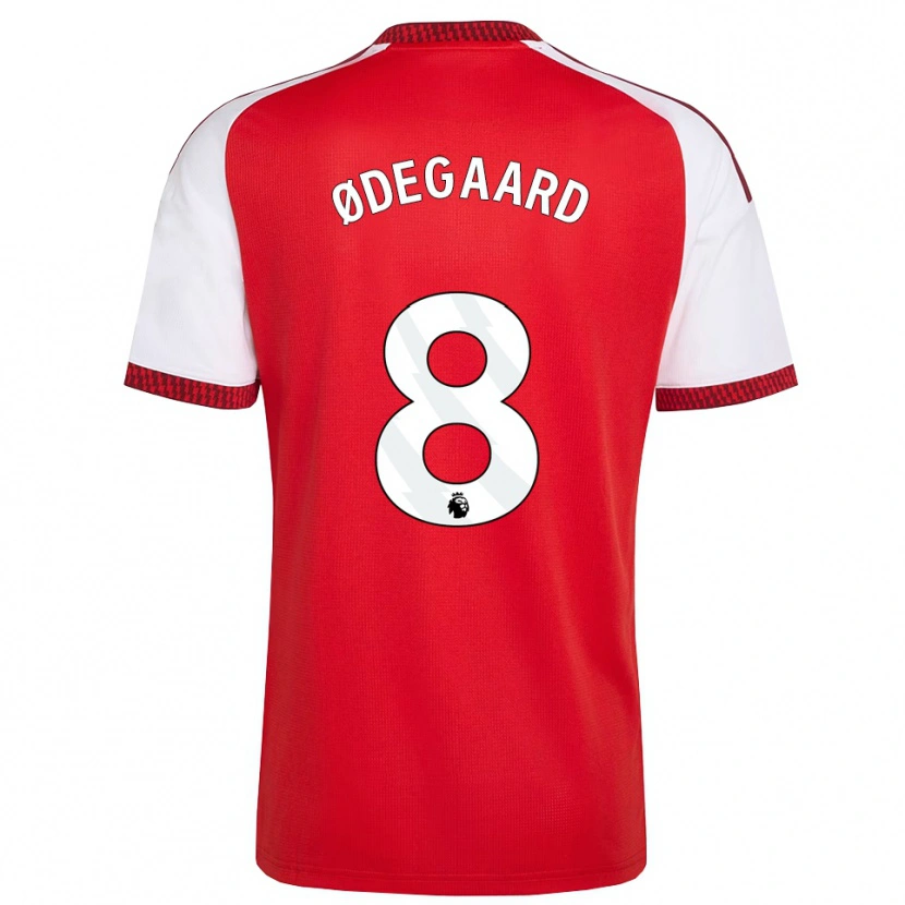 Danxen Pánské Martin Ødegaard #8 Červená Bílá Černá Domů Hráčské Dresy 2026/27 Dres