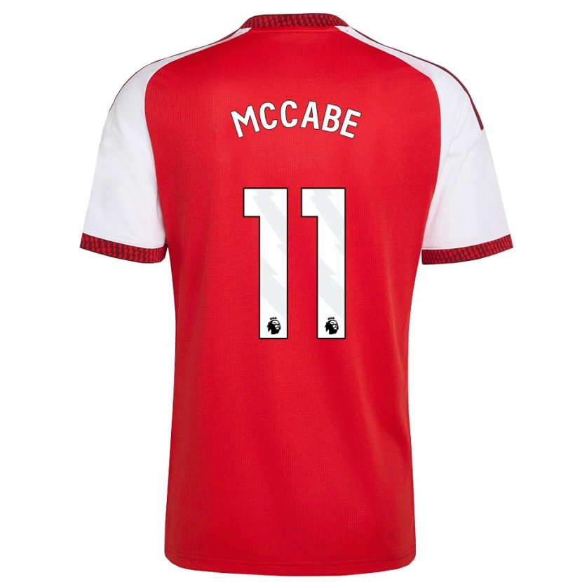 Danxen Pánské Katie Mccabe #11 Červená Bílá Černá Domů Hráčské Dresy 2026/27 Dres