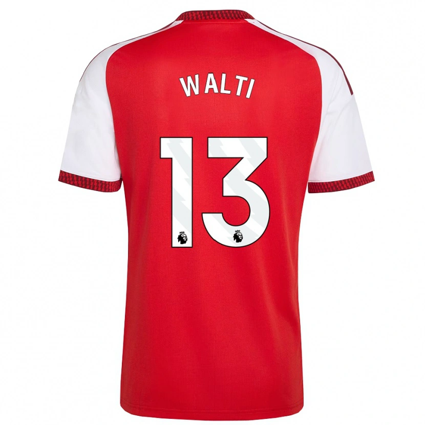Danxen Pánské Lia Walti #13 Červená Bílá Černá Domů Hráčské Dresy 2026/27 Dres