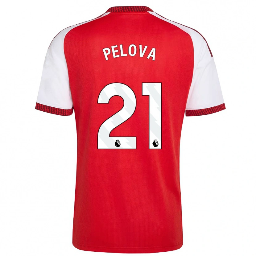 Danxen Pánské Victoria Pelova #21 Červená Bílá Černá Domů Hráčské Dresy 2026/27 Dres