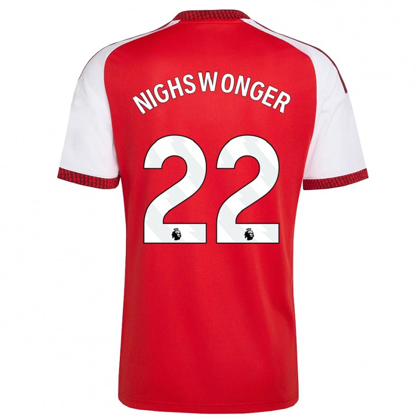 Danxen Pánské Jenna Nighswonger #22 Červená Bílá Černá Domů Hráčské Dresy 2026/27 Dres