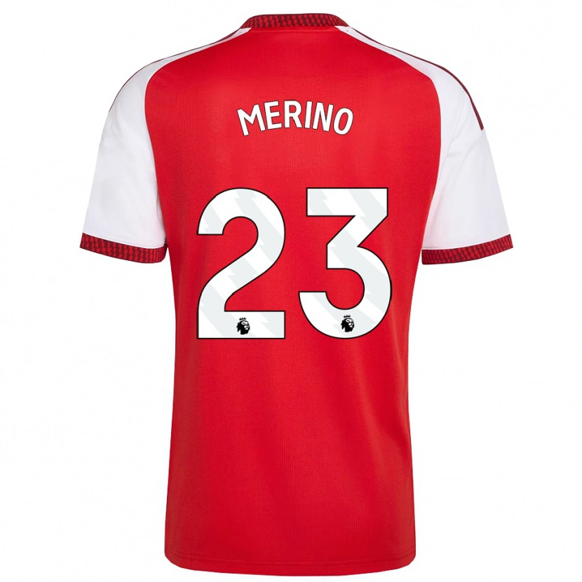 Danxen Pánské Mikel Merino #23 Červená Bílá Černá Domů Hráčské Dresy 2026/27 Dres