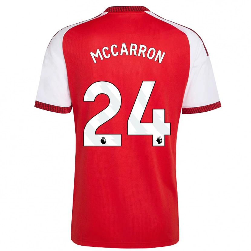 Danxen Pánské Daniel Mccarron #24 Červená Bílá Černá Domů Hráčské Dresy 2026/27 Dres
