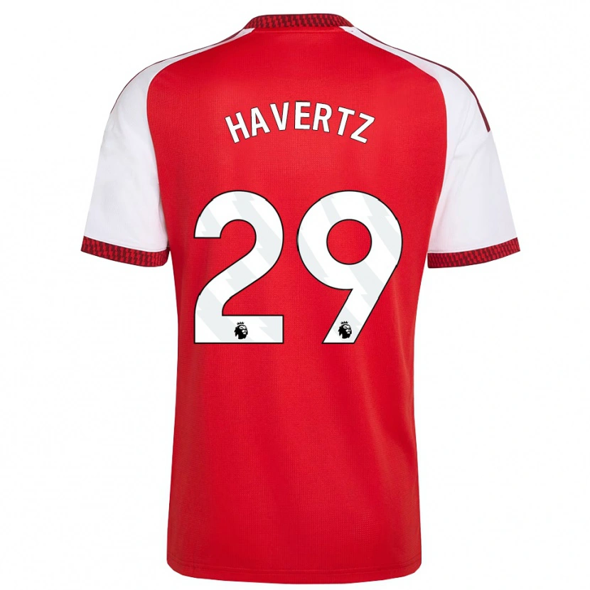 Danxen Pánské Kai Havertz #29 Červená Bílá Černá Domů Hráčské Dresy 2026/27 Dres