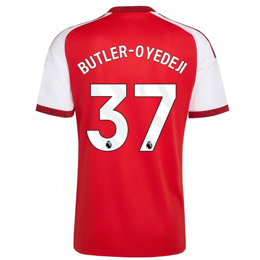 Danxen Pánské Nathan Butler-Oyedeji #37 Červená Bílá Černá Domů Hráčské Dresy 2026/27 Dres