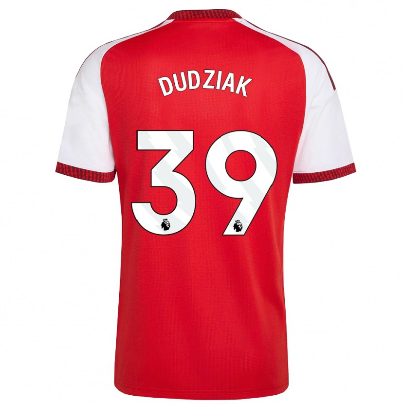 Danxen Pánské Harrison Dudziak #39 Červená Bílá Černá Domů Hráčské Dresy 2026/27 Dres