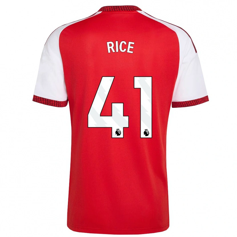 Danxen Pánské Declan Rice #41 Červená Bílá Černá Domů Hráčské Dresy 2026/27 Dres