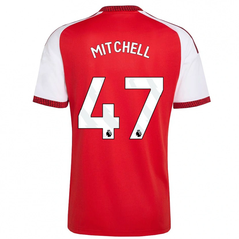 Danxen Pánské Remy Mitchell #47 Červená Bílá Černá Domů Hráčské Dresy 2026/27 Dres