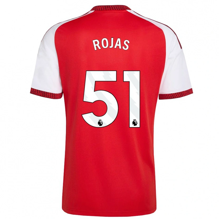 Danxen Pánské Alexei Rojas #51 Červená Bílá Černá Domů Hráčské Dresy 2026/27 Dres