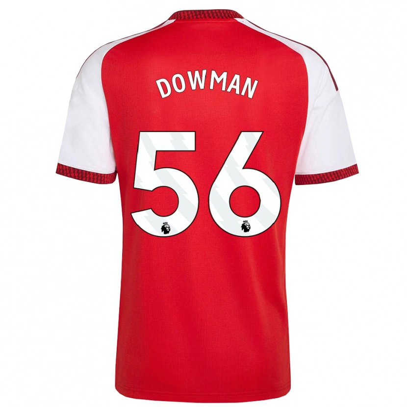 Danxen Pánské Max Dowman #56 Červená Bílá Černá Domů Hráčské Dresy 2026/27 Dres