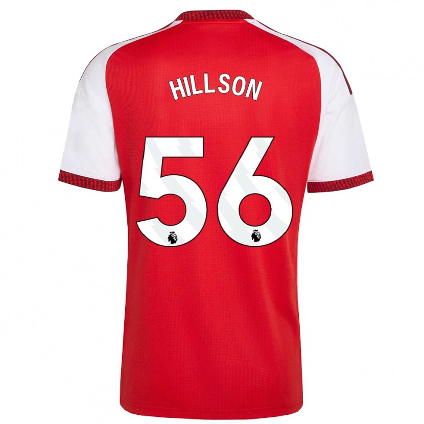 Danxen Pánské James Hillson #56 Červená Bílá Černá Domů Hráčské Dresy 2026/27 Dres
